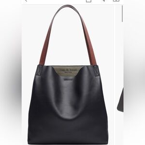 Rag & Bone Passenger Tote NEW - Black with Olive